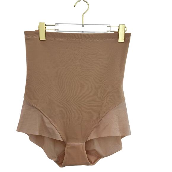 Honeylove The Super Power Brief Size 1x Sand High Rise Slimming Shapewear - Picture 1 of 5